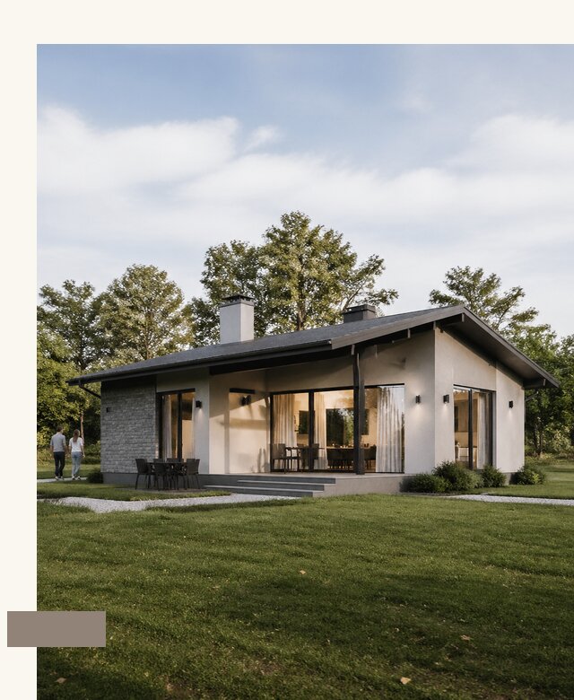 Проект одноэтажного дома 10 на 7 в Сызрани от 35455 р. | А3дПро-Сзр